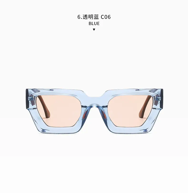 Square Frame Sunglasses Black Women's Cross Border β feature 20