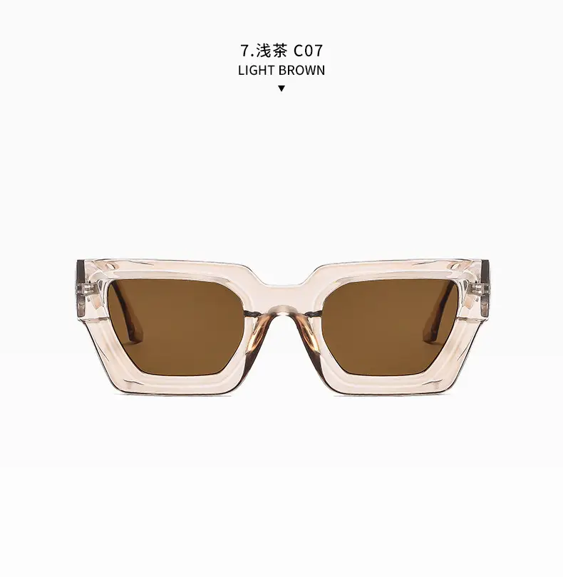 Square Frame Sunglasses Black Women's Cross Border β feature 22