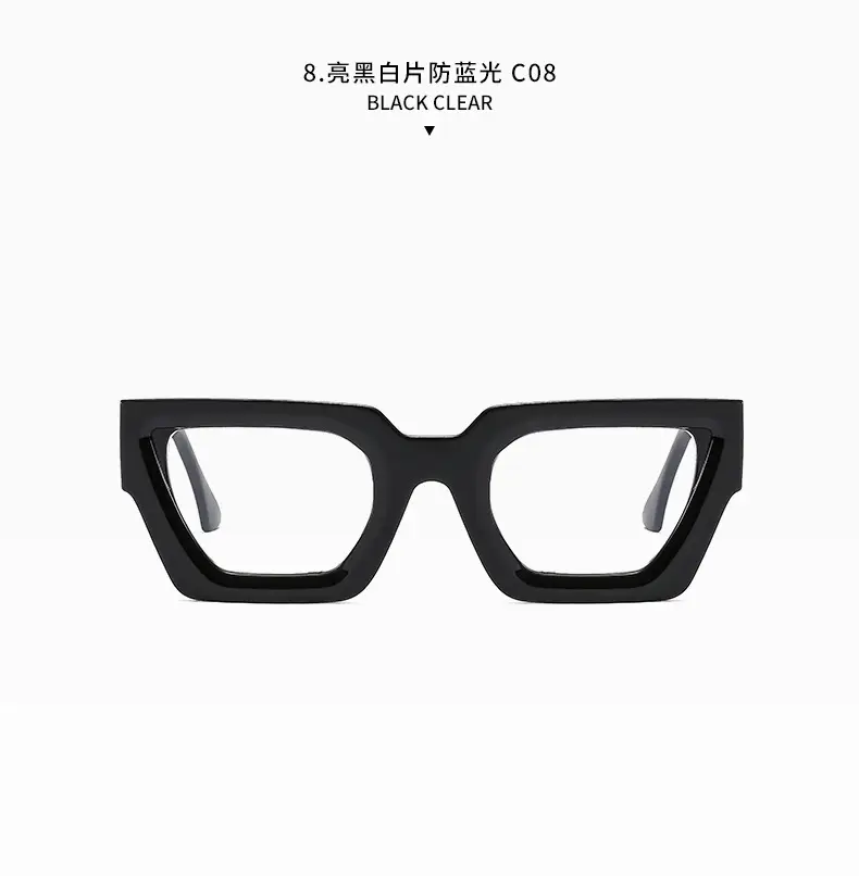 Square Frame Sunglasses Black Women's Cross Border β feature 24