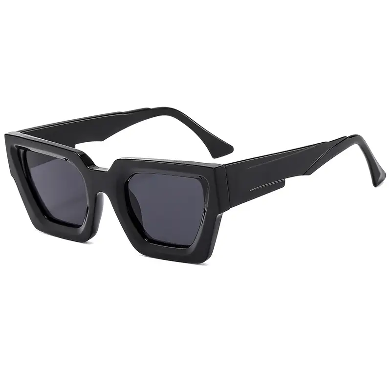 Square Frame Sunglasses Black Women's Cross Border