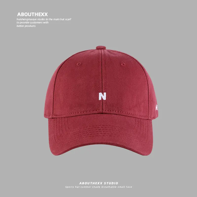 Women's Red Ins Korean Style Baseball Cap with Letter Embroidery — feature 13