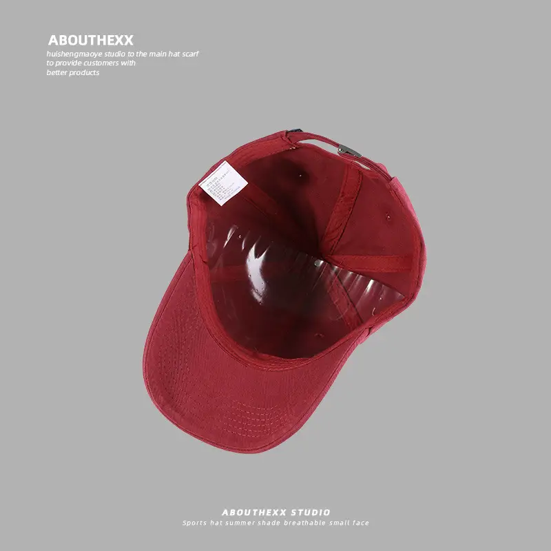 Women's Red Ins Korean Style Baseball Cap with Letter Embroidery — feature 17