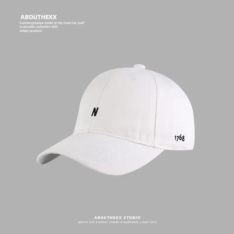 Women's Red Ins Korean Style Baseball Cap with Letter Embroidery - Image 6