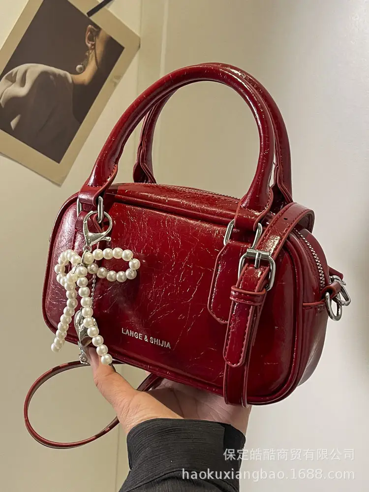 Women's Pearl Embellished Shoulder Bag White 2024 - Image 9