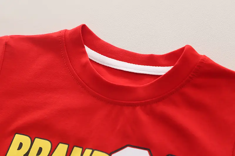 Boys Brand21 Red T-Shirt Blue Shorts 2-Piece Set — feature 11