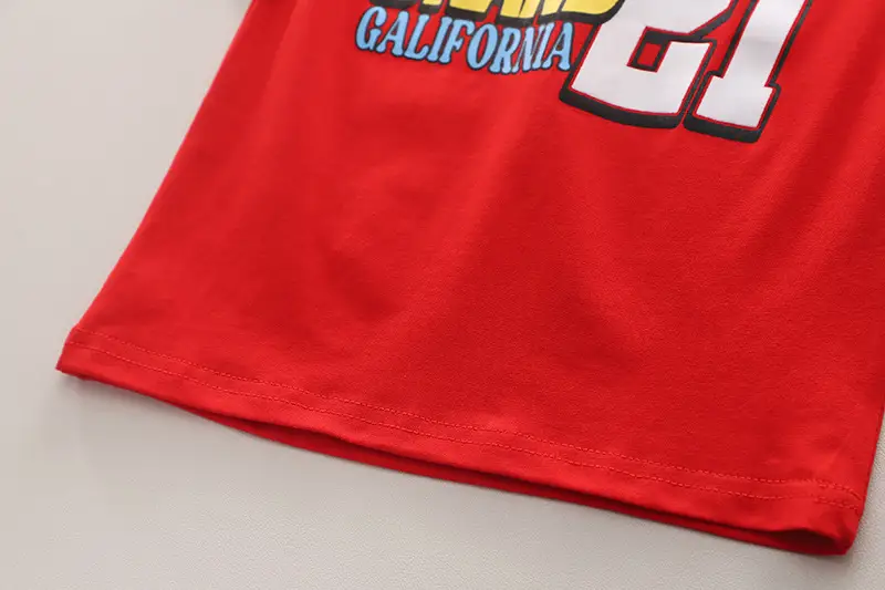 Boys Brand21 Red T-Shirt Blue Shorts 2-Piece Set — feature 14
