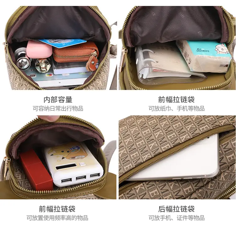 Multi-functional Chest Bag Women Shoulder Crossbody All Colors — feature 13