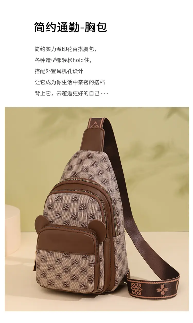 Multi-functional Chest Bag Women Shoulder Crossbody All Colors — feature 4