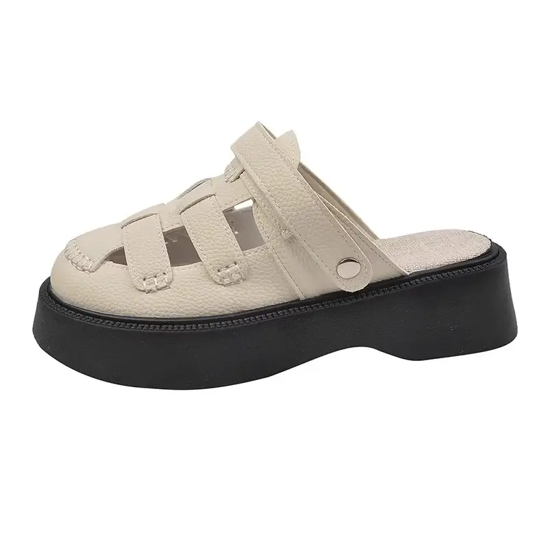 Women White Wedge Sandals Summer 2025 - Image 6