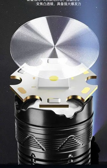 Rechargeable Outdoor Flashlight with Strong Beam & Long Battery β feature 4