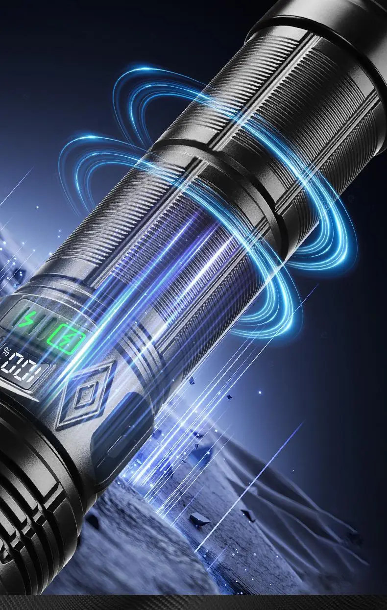 Rechargeable Outdoor Flashlight with Strong Beam & Long Battery β feature 9