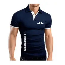 Men's White Striped Polo Shirt Collar Summer 2023 — feature 13