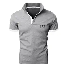 Men's White Striped Polo Shirt Collar Summer 2023 — feature 21