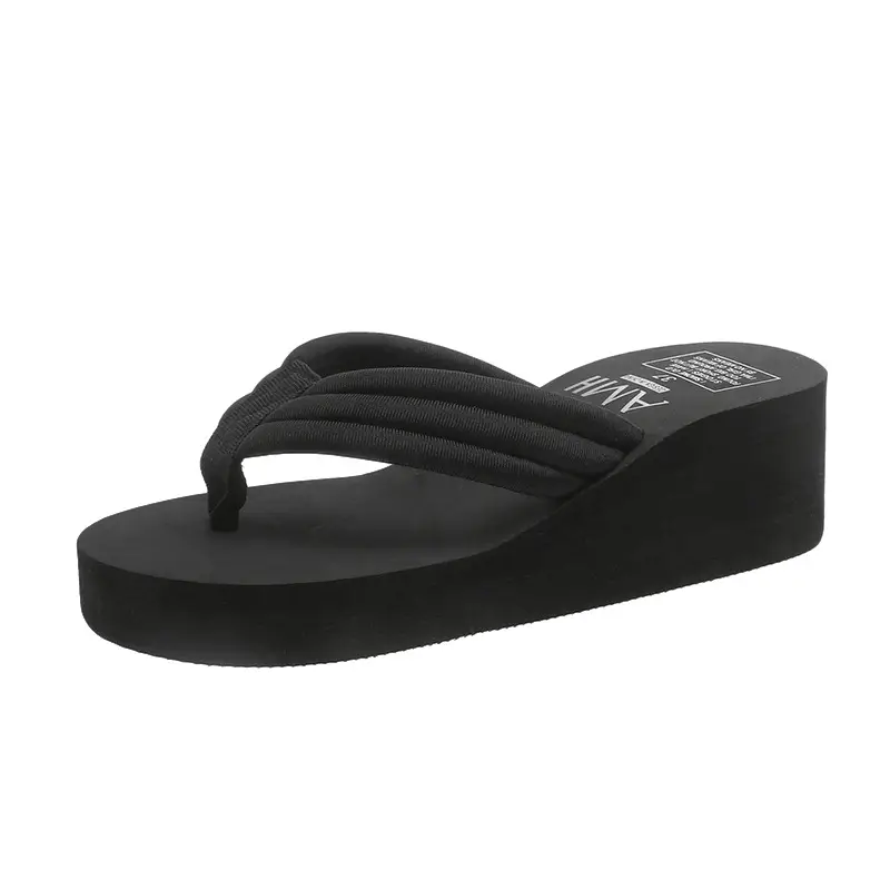 Summer Non-slip Flip-flops Women's Summer Thick-soled Fashionable Outer Wearing Slippers Women's Outer Height Increasing Herringbone New Style Beach Instagram Popular - Image 7