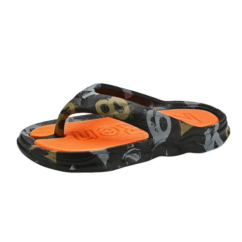 Soft Bottom Sports Slippers Men's Summer Outer Wear Non-Slip Wear-Resistant Clip Flip-Flops Outdoor Casual Thick Bottom Beach Sandals