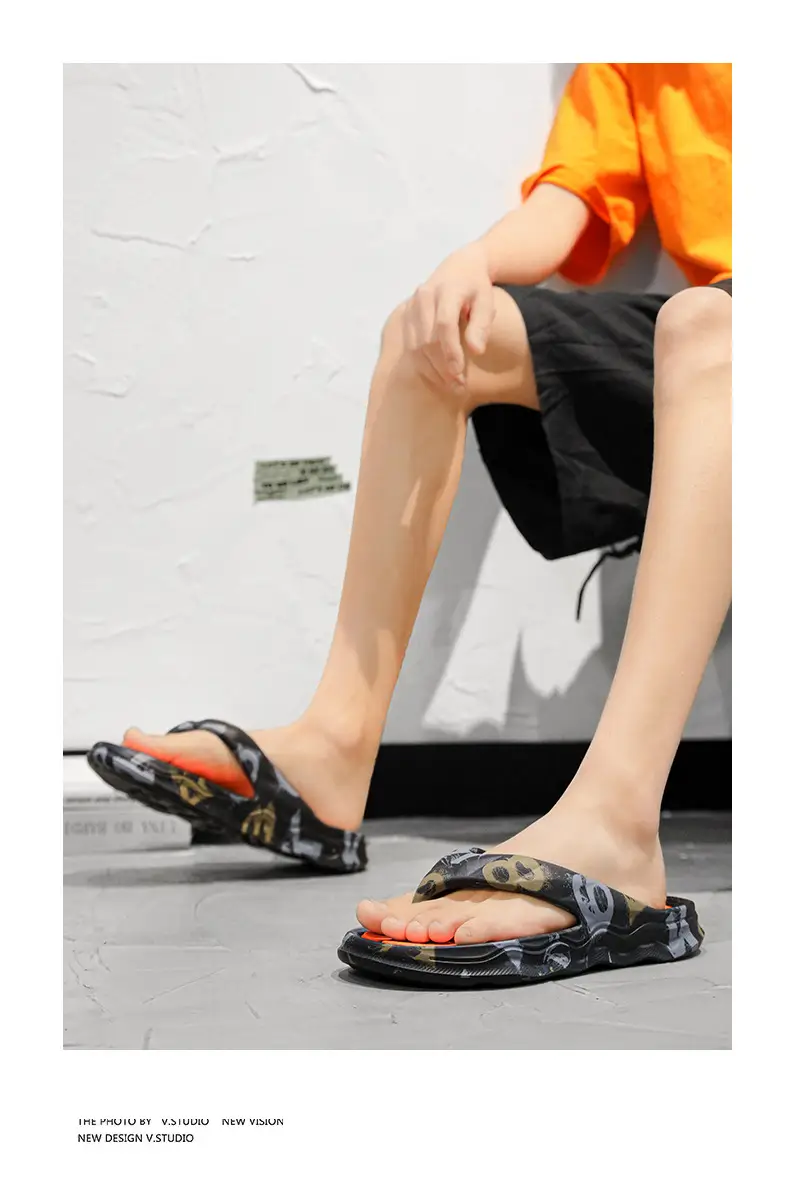 Soft Bottom Sports Slippers Men's Summer Outer Wear Non-Slip Wear-Resistant Clip Flip-Flops Outdoor Casual Thick Bottom Beach Sandals — feature 19