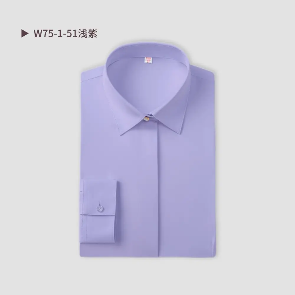 Men's Tencel Cotton Embroidered Shirt Burgundy Spring Autumn - Image 11
