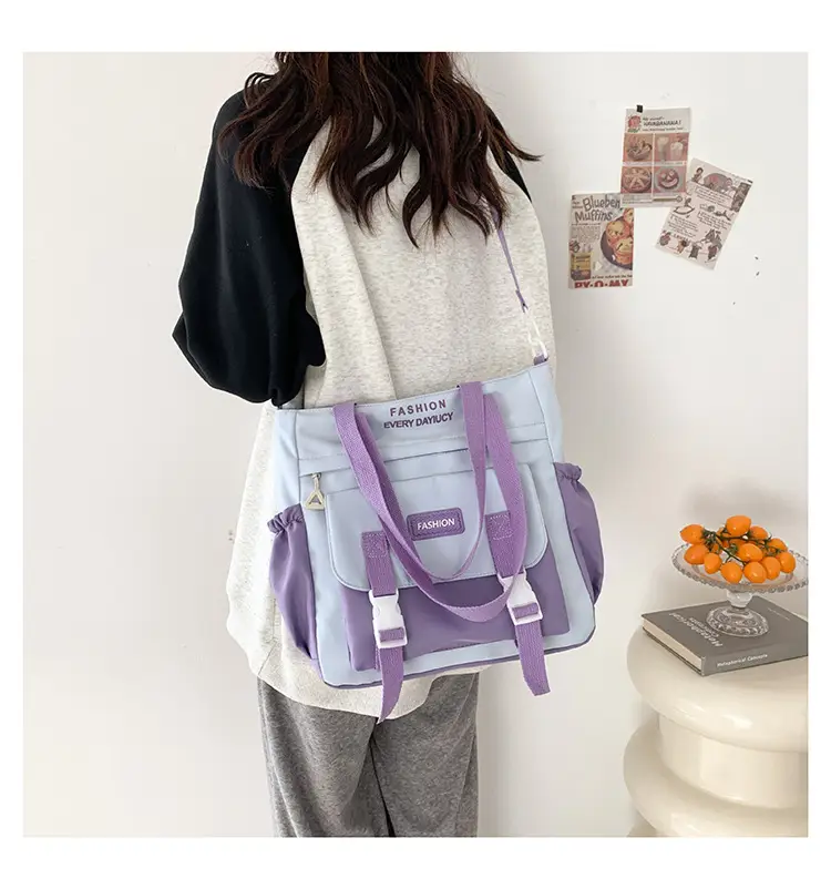 2024 Spring Summer Shoulder Messenger Bag Women Large Capacity Korean Style — feature 14