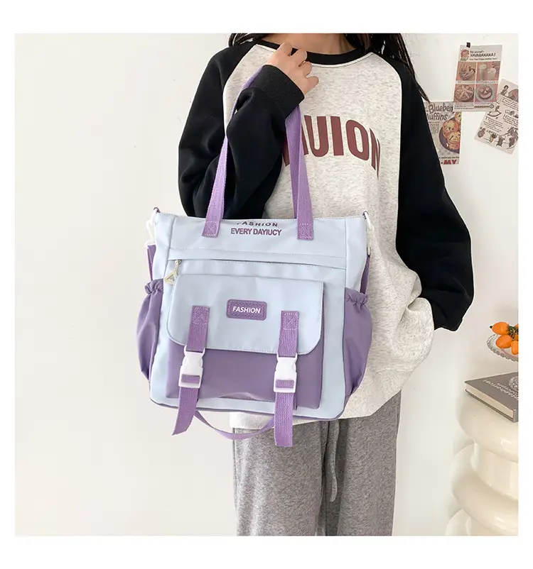 2024 Spring Summer Shoulder Messenger Bag Women Large Capacity Korean Style — feature 15
