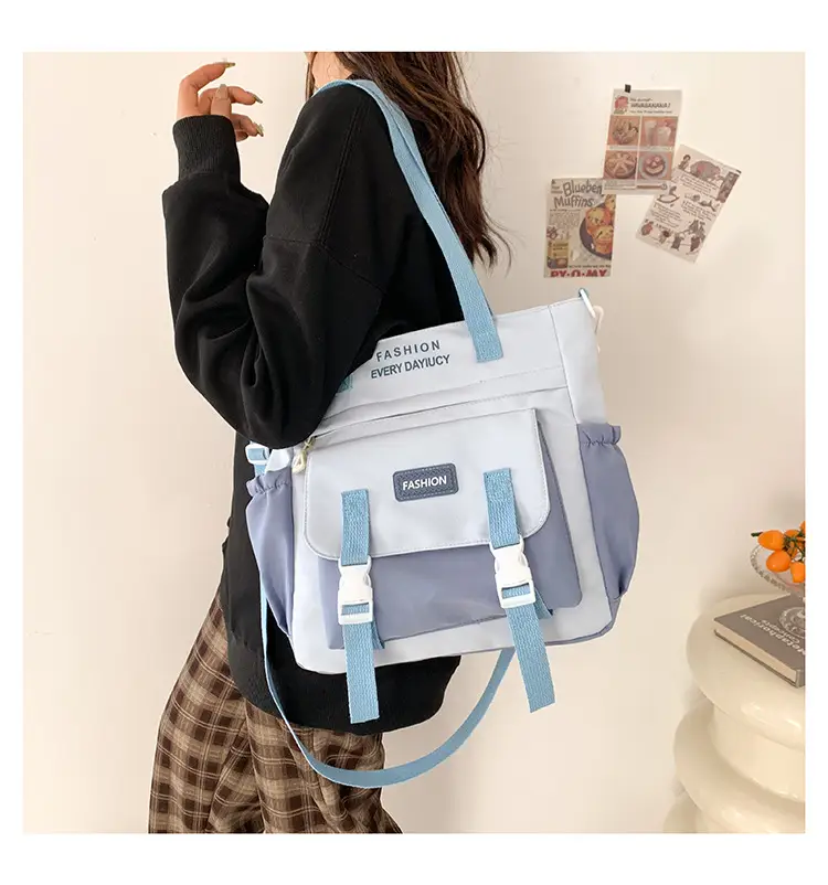 2024 Spring Summer Shoulder Messenger Bag Women Large Capacity Korean Style — feature 16