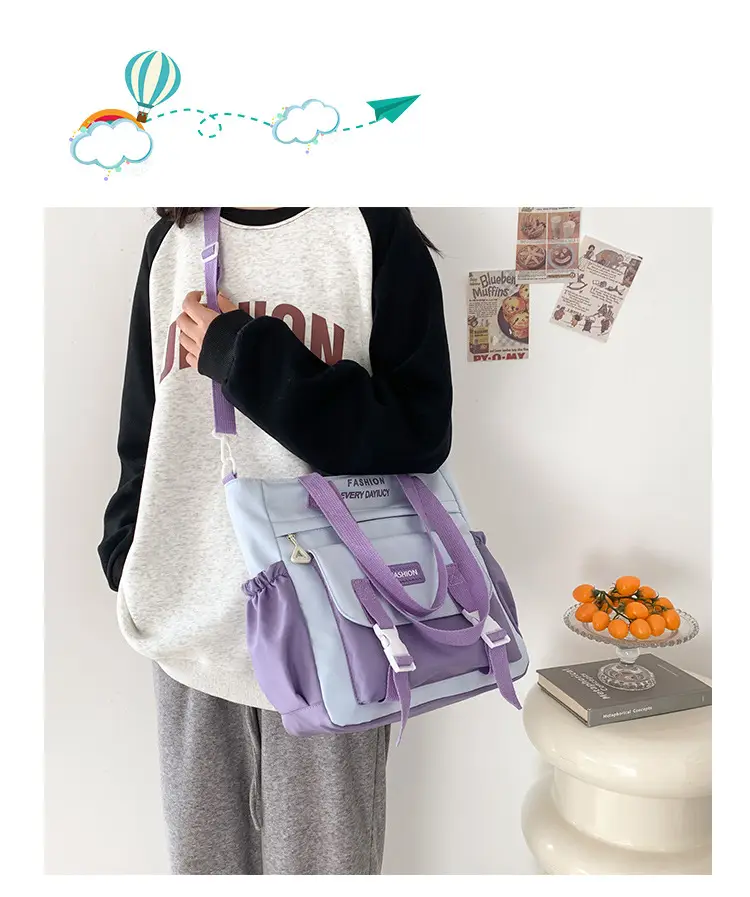 2024 Spring Summer Shoulder Messenger Bag Women Large Capacity Korean Style — feature 2