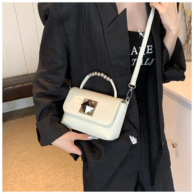 Textured Silver Square Shoulder Bag Women 2024 — feature 15