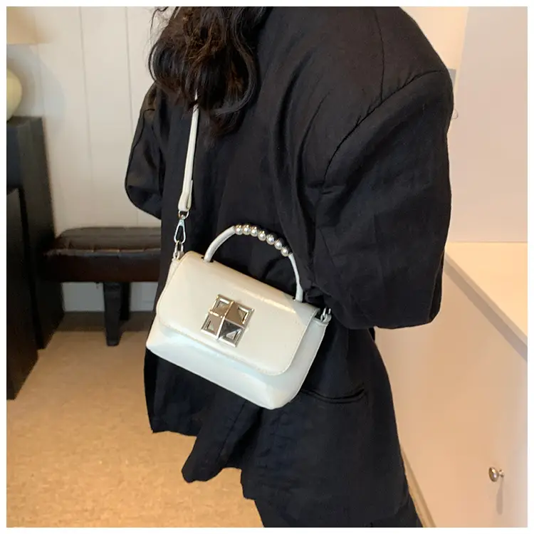 Textured Silver Square Shoulder Bag Women 2024 — feature 16
