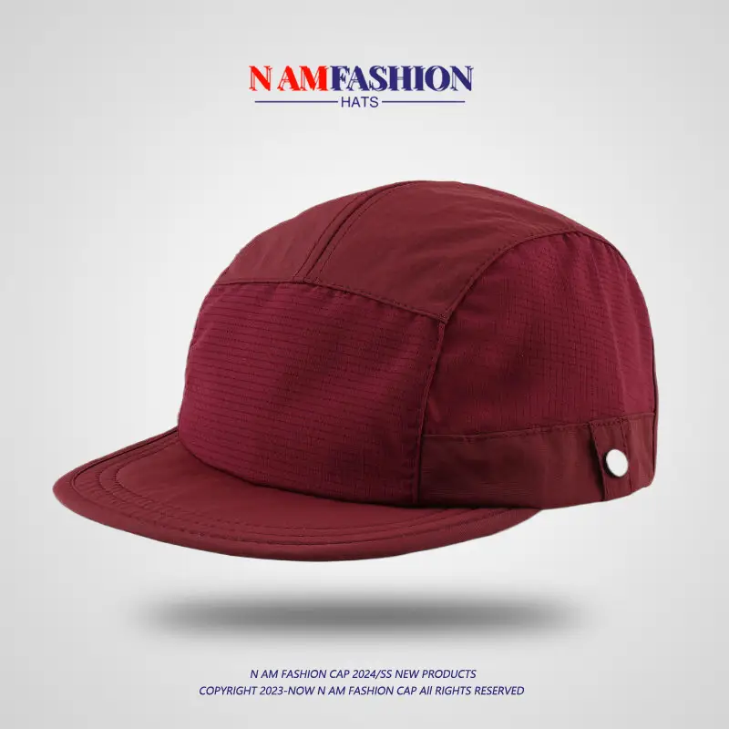 Men Maroon Snapback Cap Quick-Drying - Image 7