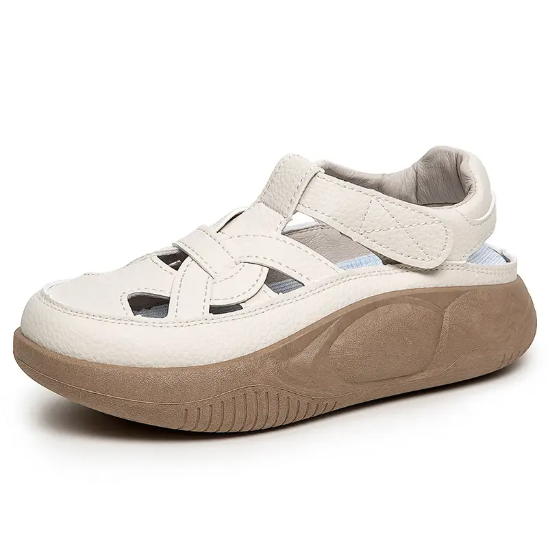 Women's 2025 Thick Sandals White Green Orange