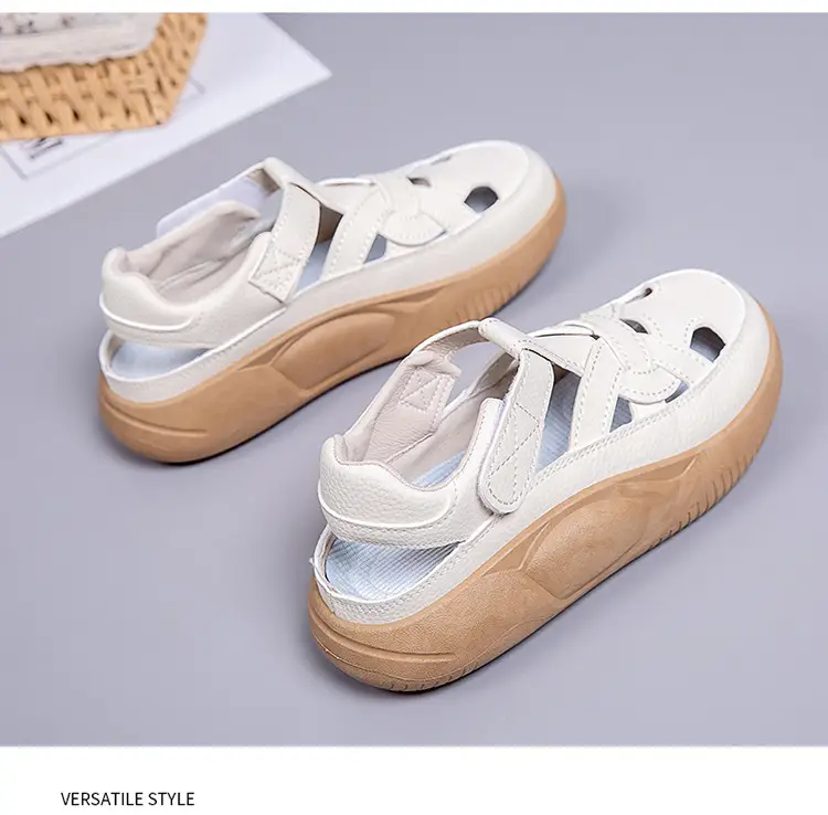 Women's 2025 Thick Sandals White Green Orange — feature 25