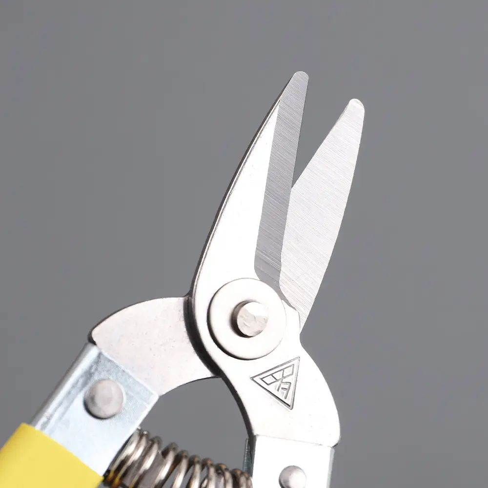Luoding Fruit Shears Stainless Steel Branch Shears Non-slip Handle Pruning Shears Picking Fruit Shears Garden Scissors Size Yellow Shears - Image 5