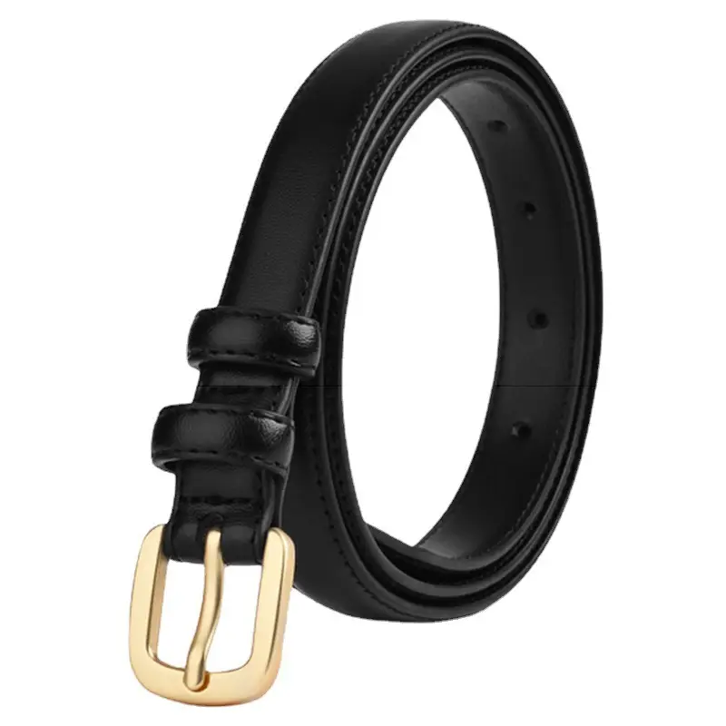 Women's Black Leather Belt for Suits & Jeans - Image 9