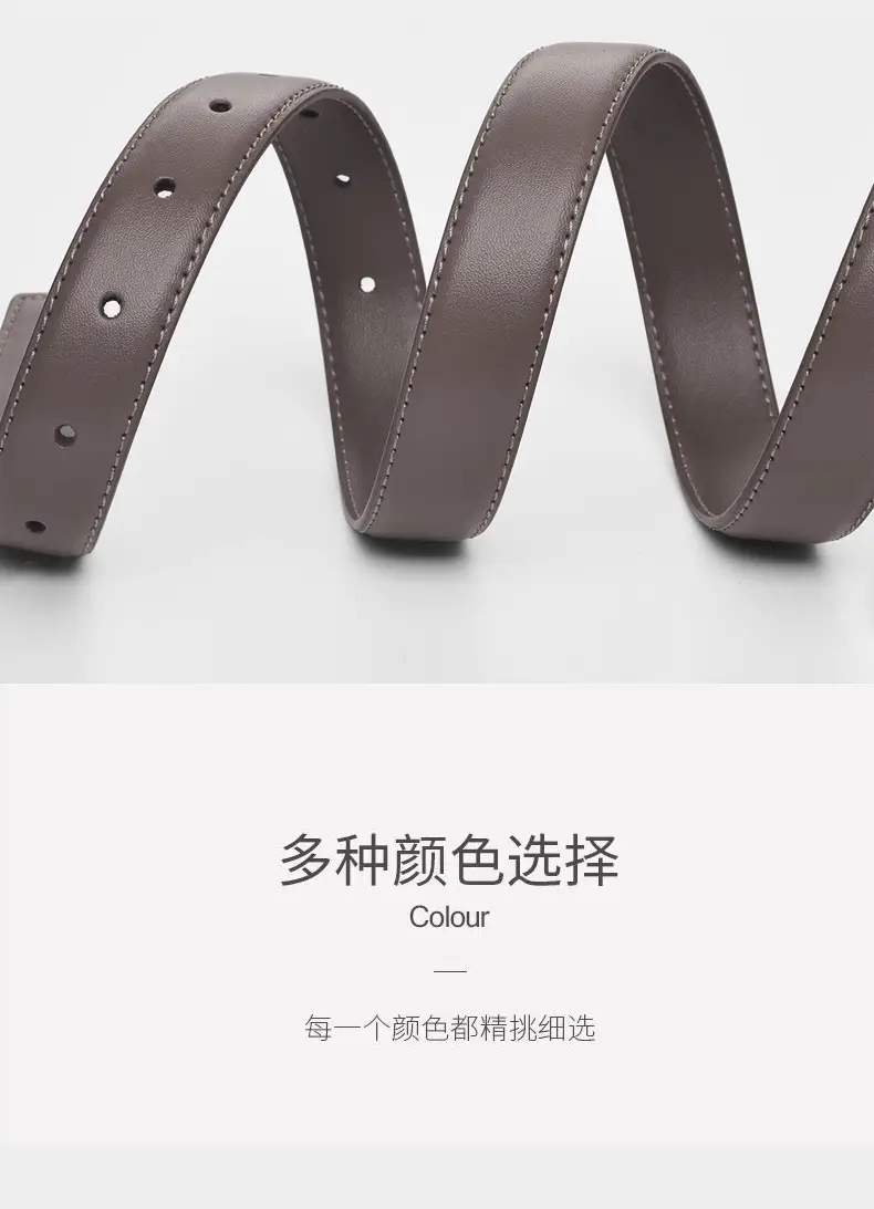 Women's Black Leather Belt for Suits & Jeans — feature 17