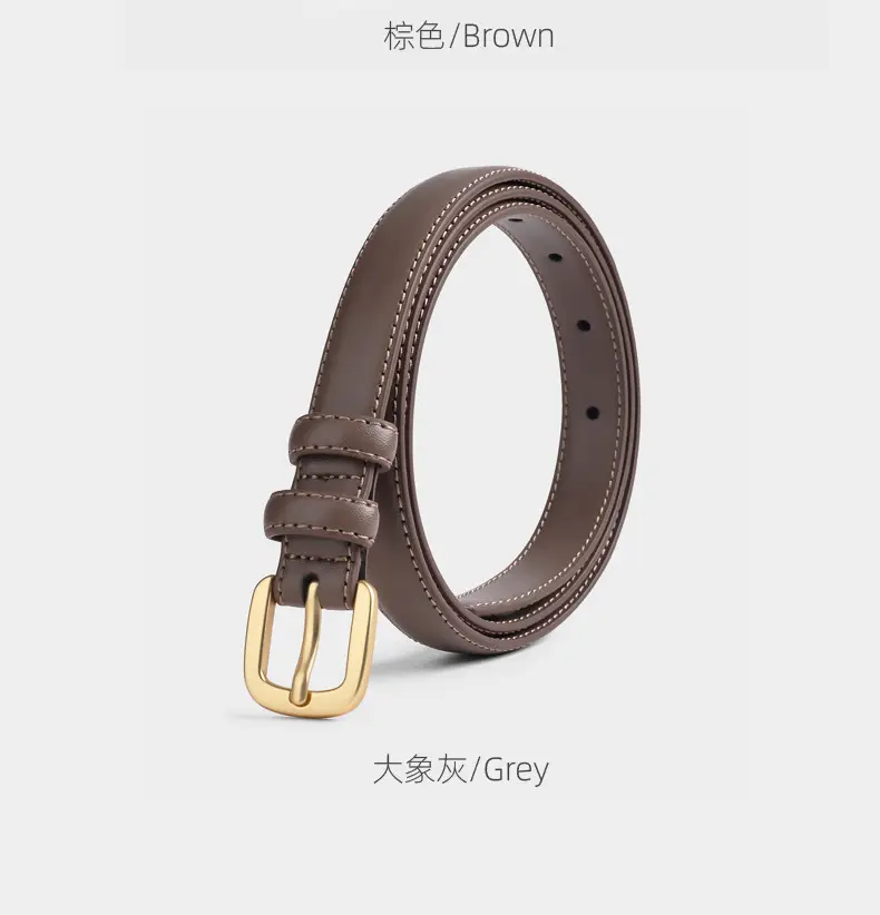 Women's Black Leather Belt for Suits & Jeans — feature 20