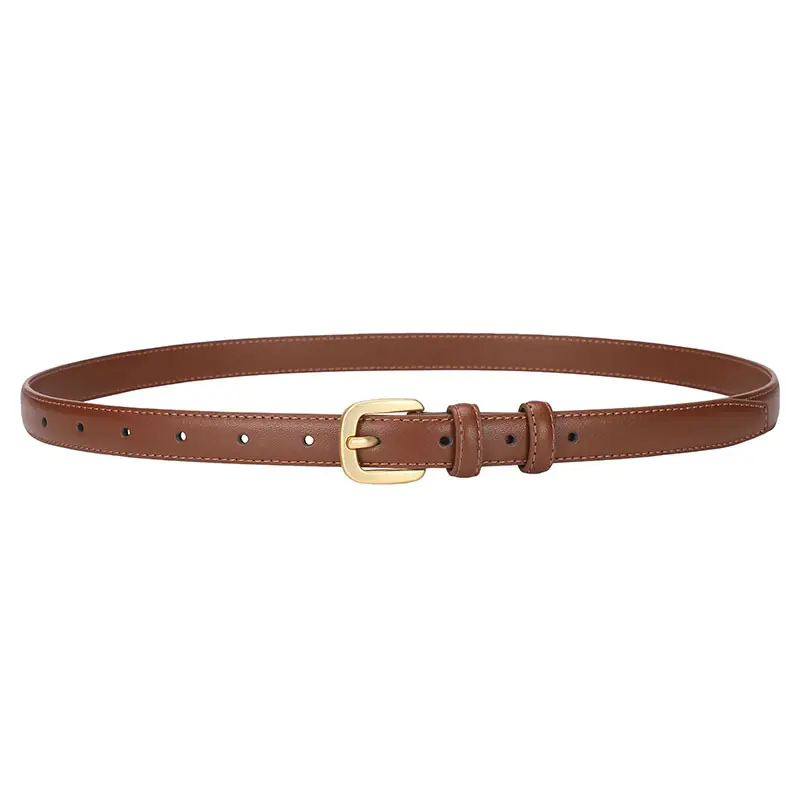 Women's Black Leather Belt for Suits & Jeans - Image 2