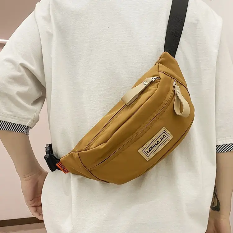 Women's Black Crossbody Shoulder Bag with Zipper Closure
