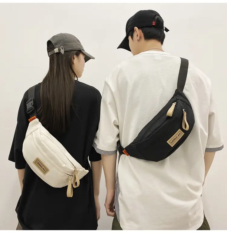 Women's Black Crossbody Shoulder Bag with Zipper Closure — feature 15