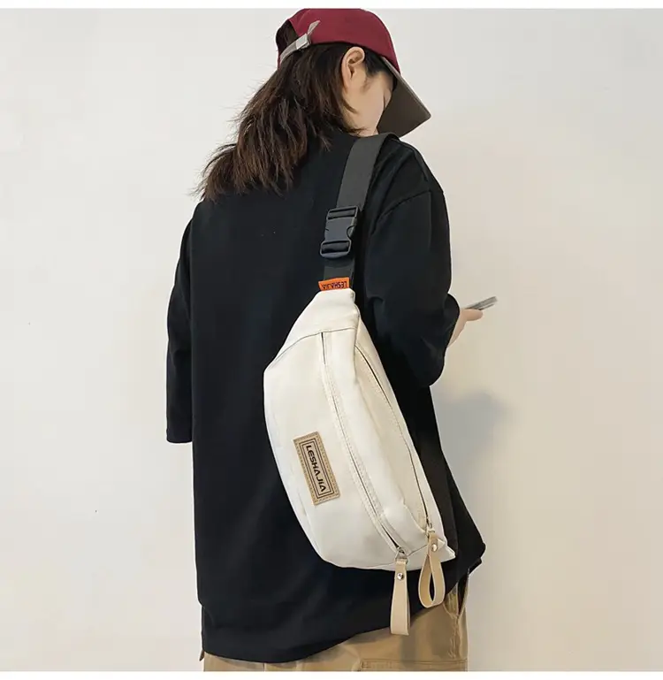 Women's Black Crossbody Shoulder Bag with Zipper Closure — feature 16