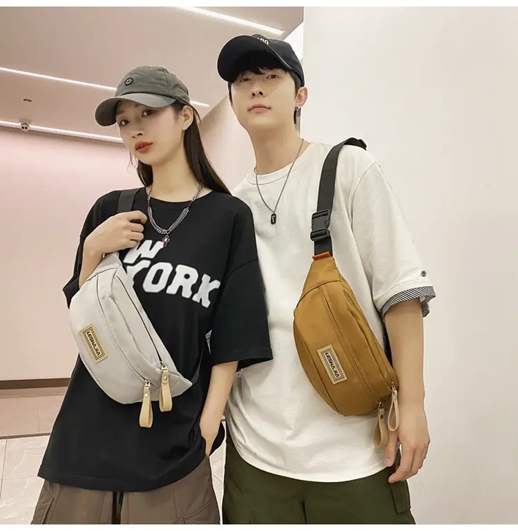 Women's Black Crossbody Shoulder Bag with Zipper Closure — feature 21