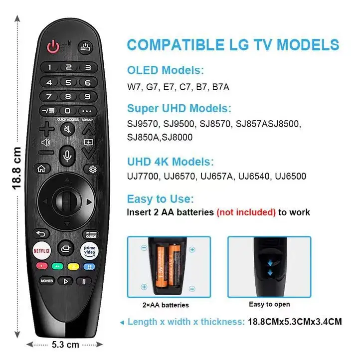 Suitable for Lg Mr 20/21/22/23/24 Ga Bluetooth Tv Remote Control, Original Quality for Export — feature 6