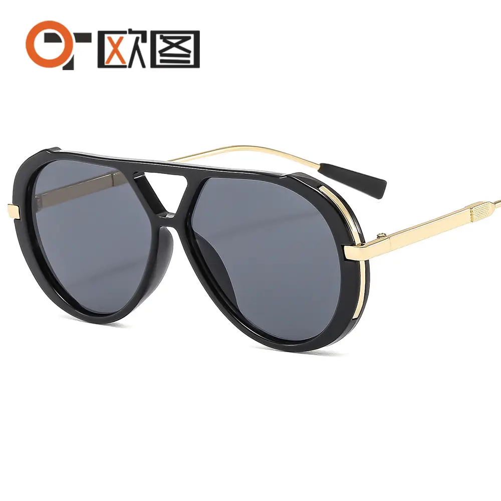 Modern White Gold Sunglasses M6152 with Gradient Shades - Image 11