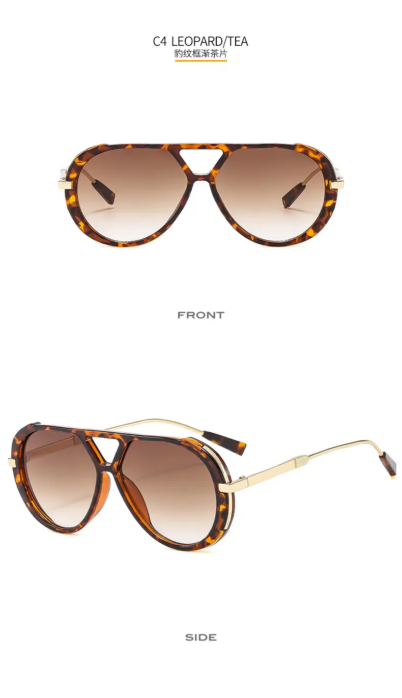 Modern White Gold Sunglasses M6152 with Gradient Shades β feature 12