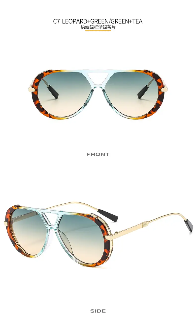 Modern White Gold Sunglasses M6152 with Gradient Shades β feature 15