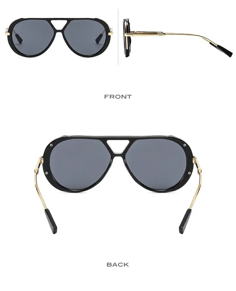 Modern White Gold Sunglasses M6152 with Gradient Shades β feature 9