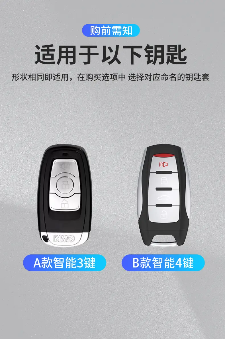 Great Wall Haver Key Set 5 Colors Leather Strap — feature 1