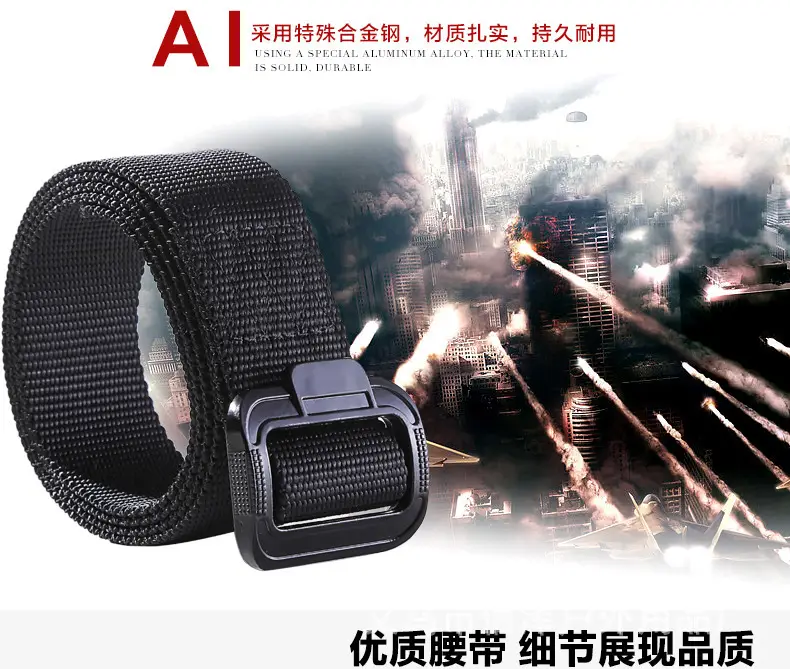 Outdoor Nylon Belt with 3.8cm Alloy Hook — feature 10
