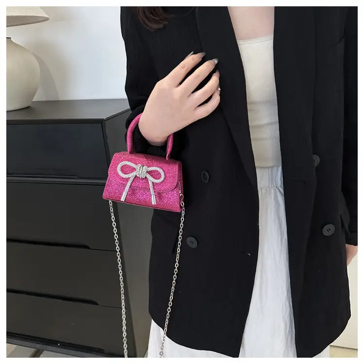 Silver Glitter Bow Shoulder Bag 2024 — feature 21