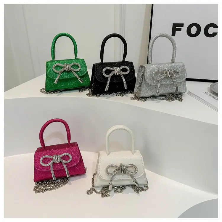 Silver Glitter Bow Shoulder Bag 2024 — feature 23