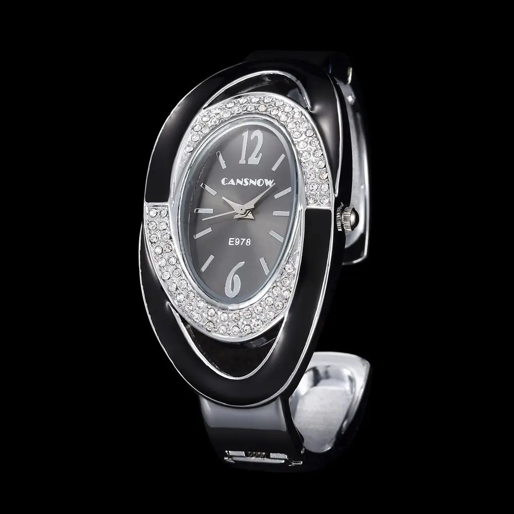 Oval Diamond Bracelet Watch for Women