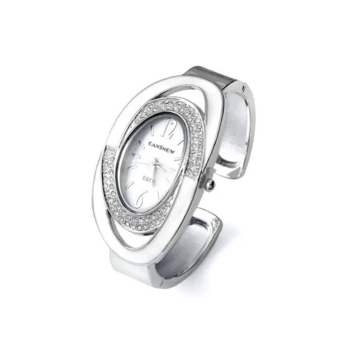 Oval Diamond Bracelet Watch for Women — feature 1